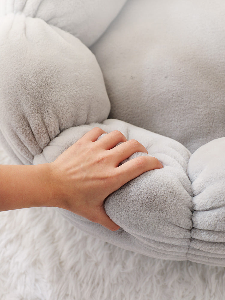 HKM-0294205 Cozy Rabbit Fleece Nest for Deep Sleep - Perfect for Cats and Dogs