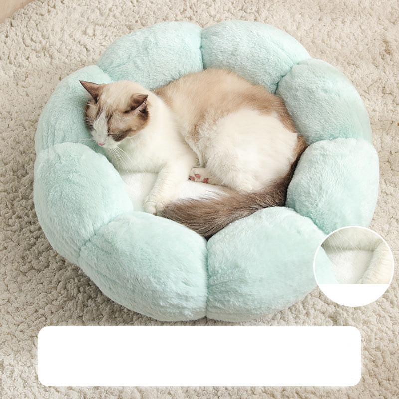 HKM-0294205 Cozy Rabbit Fleece Nest for Deep Sleep - Perfect for Cats and Dogs