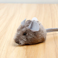 HKM-0294973 Interactive Sounding Mouse Toy with Imitated Rabbit Fur Material and Self-Sounding Feature