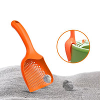 HKM-0295613 Lightweight Plastic Cat Litter Scoop - Durable Cleaning Tool for Easy Waste Removal
