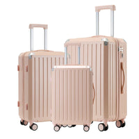 HKM-029651 Custom Logo Travel Bag Set - 4-Piece Anti-lock Braking System Suitcase Collection