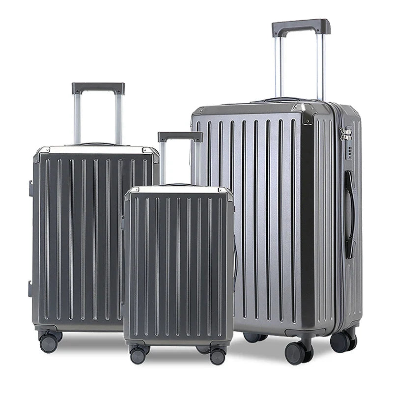 HKM-029651 Custom Logo Travel Bag Set - 4-Piece Anti-lock Braking System Suitcase Collection