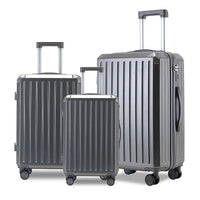HKM-029651 Custom Logo Travel Bag Set - 4-Piece Anti-lock Braking System Suitcase Collection