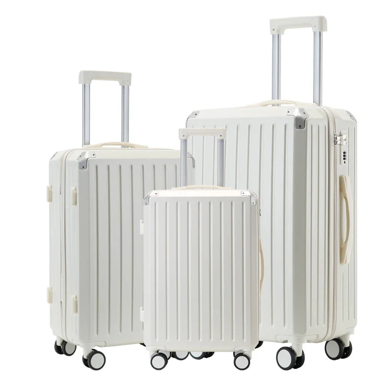 HKM-029651 Custom Logo Travel Bag Set - 4-Piece Anti-lock Braking System Suitcase Collection