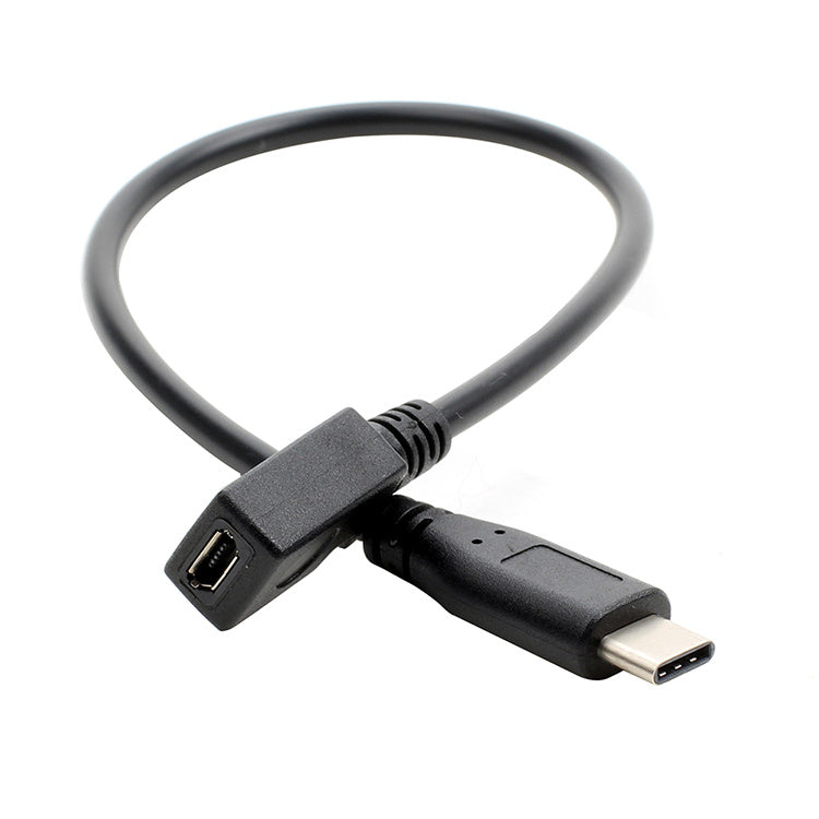 HKM-029651 USB Data Transfer Cable: Micro Female to Type-C Male, 0.25M