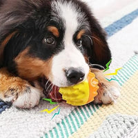 HKM-0297405 Durable Squeaky Dog Ball Toy for Aggressive Chewers - Dental Care & Mental Enrichment for All Breeds