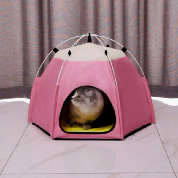 HKM-029779 Cozy Cloth Cat Litter Kennel Tent in Multiple Colors