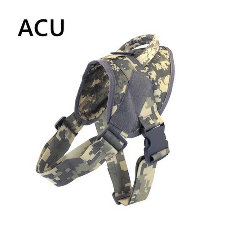 HKM-0299197 Lightweight Tactical Training Dog Vest, Waterproof Nylon K9 Chest Strap, Adjustable with Padded Lining