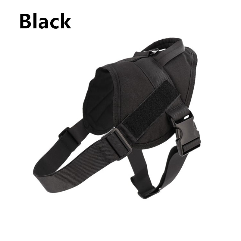HKM-0299197 Lightweight Tactical Training Dog Vest, Waterproof Nylon K9 Chest Strap, Adjustable with Padded Lining