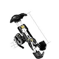 HKM-029971 Universal Aluminum Alloy Mobile Phone Holder for Cars, Motorcycles, and Bicycles - Creative Push-Pull Design