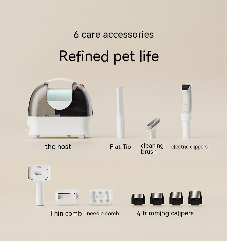 HKM-0301501 Multifunctional Pet Hair Vacuum Cleaner with Conditioner and Grooming Tools