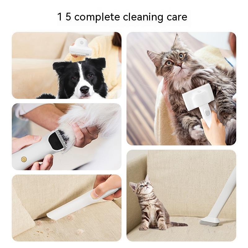 HKM-0301501 Multifunctional Pet Hair Vacuum Cleaner with Conditioner and Grooming Tools