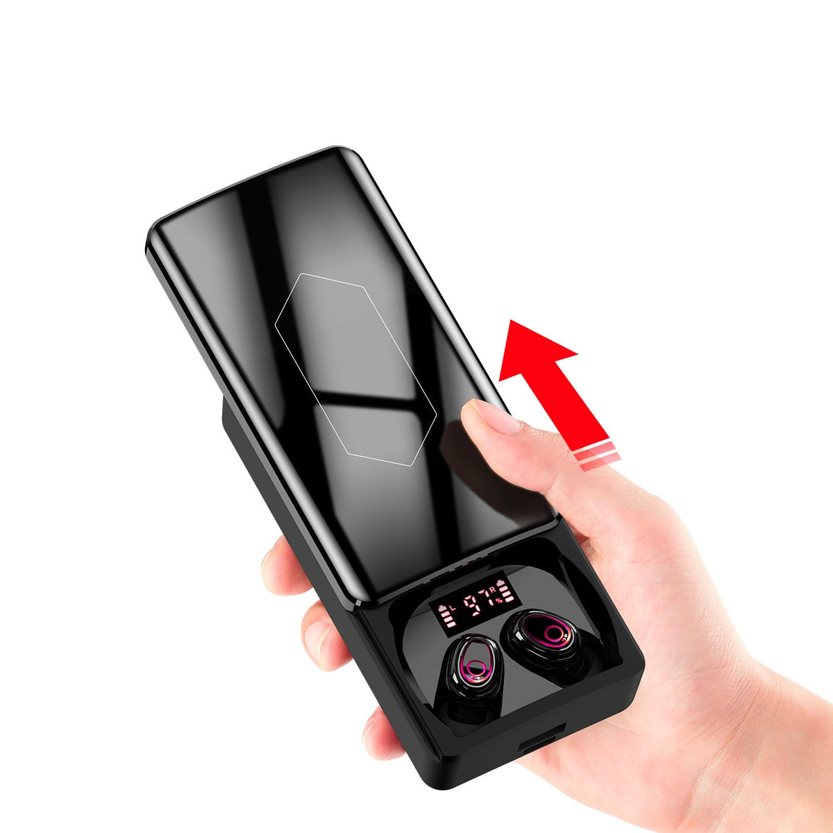HKM-030163 Bluetooth 5.0 Sports Headset with 10000mAh Battery and Voice Control Features
