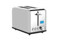 HKM-030163 Digital 2 Slice Toaster with LCD Display - Smart Kitchen Appliance for Precise Toasting
