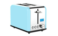 HKM-030163 Digital 2 Slice Toaster with LCD Display - Smart Kitchen Appliance for Precise Toasting