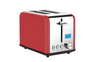 HKM-030163 Digital 2 Slice Toaster with LCD Display - Smart Kitchen Appliance for Precise Toasting