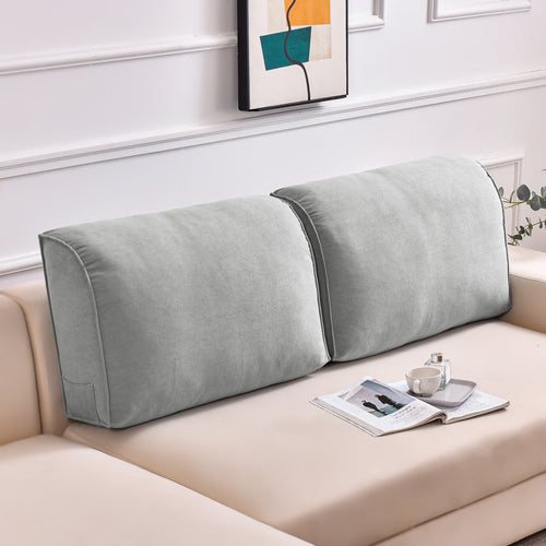 HKM-030163 Large Luxury Velvet Curl Backrest Pillow for Bay Windows and Bedside Use - Multiple Color Options Available