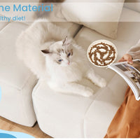 HKM-0301885 Cat Slow Feeding Bowl with Raised Edge, Non-Slip Base, and Easy-Clean Design