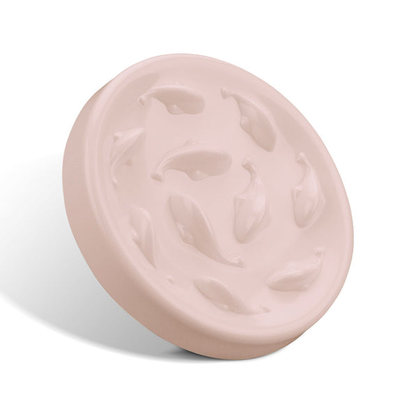 HKM-0301885 Cat Slow Feeding Bowl with Raised Edge, Non-Slip Base, and Easy-Clean Design