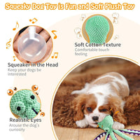 HKM-0303165 Interactive Plush Octopus Chew Toy for Dogs - Squeaky, Durable, and Ideal for Teeth Cleaning and Playtime
