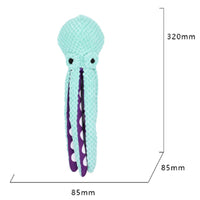 HKM-0303165 Interactive Plush Octopus Chew Toy for Dogs - Squeaky, Durable, and Ideal for Teeth Cleaning and Playtime