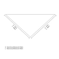 HKM-0303293 Festive Pet Triangle Towel for Dogs – Red and Green Snowflake Patterns, S & L Sizes Available