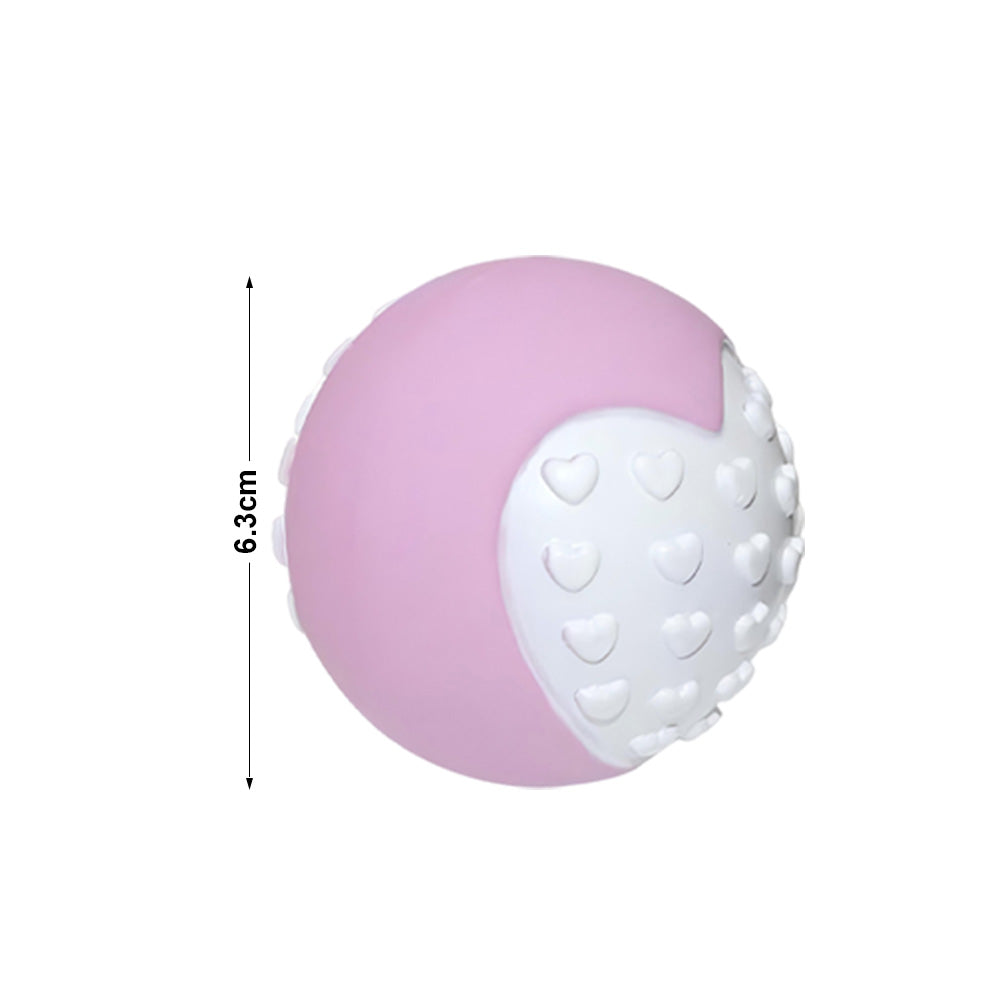 HKM-0304317 Durable Non-Toxic Dog Toy Balls for Chewing and Teeth Cleaning - 12 Pack High Bounce Rubber Balls
