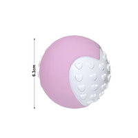 HKM-0304317 Durable Non-Toxic Dog Toy Balls for Chewing and Teeth Cleaning - 12 Pack High Bounce Rubber Balls