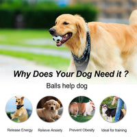 HKM-0304317 Durable Non-Toxic Dog Toy Balls for Chewing and Teeth Cleaning - 12 Pack High Bounce Rubber Balls