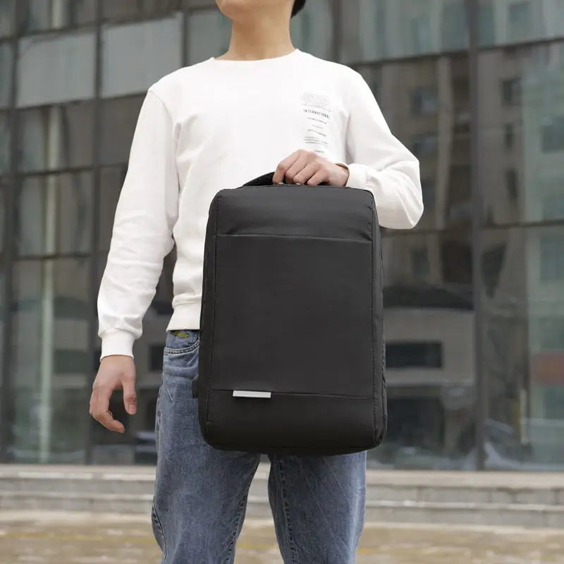 HKM-030483 Custom Men's Waterproof Polyester Laptop Backpack for Business and Travel