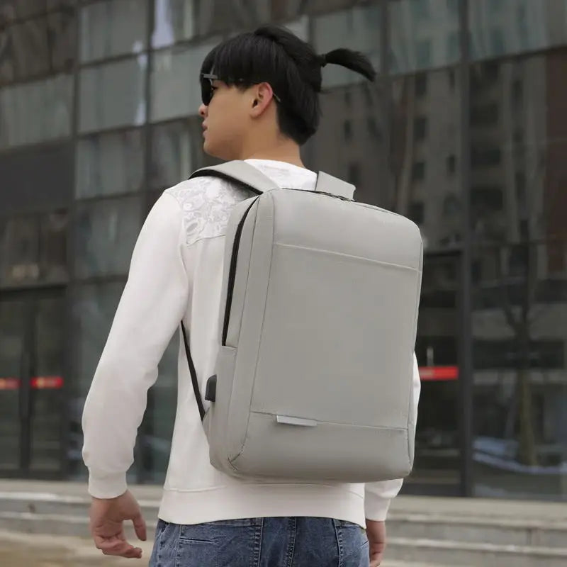 HKM-030483 Custom Men's Waterproof Polyester Laptop Backpack for Business and Travel