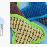 HKM-0305341 Plush Dog Voice Bone Toy for Teeth Grinding - Soft Sound Making Fun