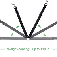 HKM-0305469 Dual-Headed Nylon Dog Leash for Convenient Pet Control