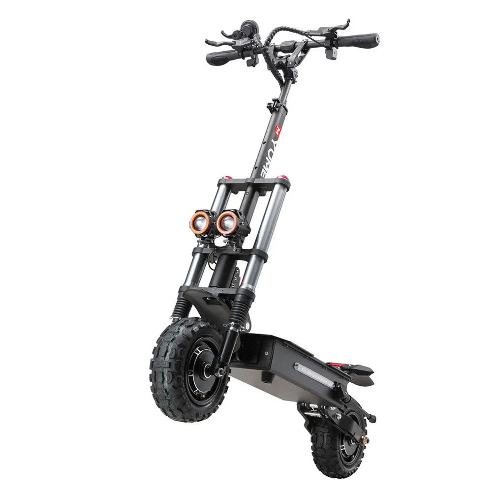 HKM-030611 60V 6000W Dual Motor Electric Scooter with Adjustable Speed and Hydraulic Brakes, 80 km Range, 11 Inch Tires