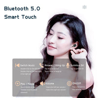 HKM-030611 B5 Digital Display TWS 5.0 Bluetooth Stereo Headset with Battery Indicator and Voice Control