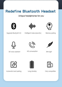 HKM-030611 B5 Digital Display TWS 5.0 Bluetooth Stereo Headset with Battery Indicator and Voice Control