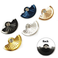 HKM-030611 NH7 Series Metal Watch Rotor - Vertical Pattern Options in Gold, Silver, Black, Rose Gold, and Royal Blue