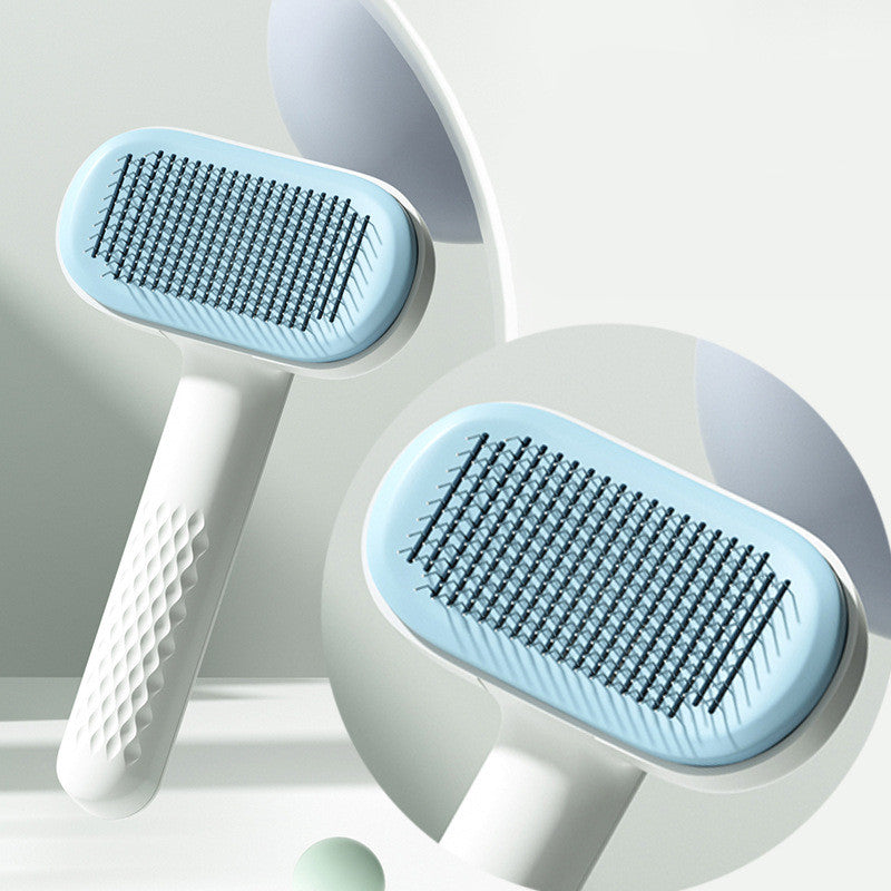 HKM-0307261 Pet Knot Hair Removal Comb with Round and Rubber Head, Multi-Color Options