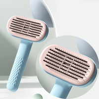 HKM-0307261 Pet Knot Hair Removal Comb with Round and Rubber Head, Multi-Color Options