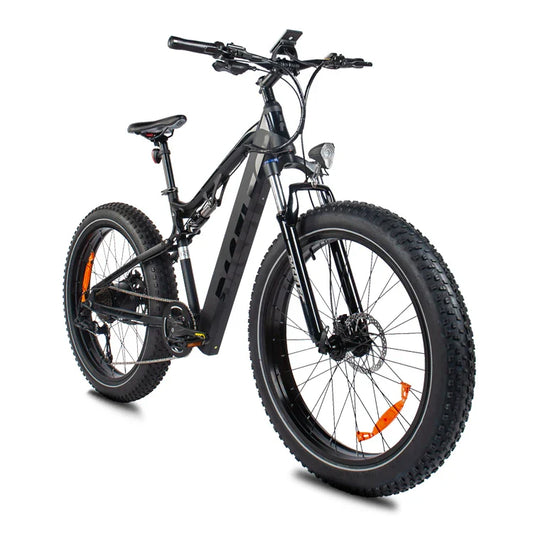 HKM-030739 750W 48V Fat Tire Electric Bike with 17Ah Battery and 9-Speed Gears, Aluminum Alloy Frame