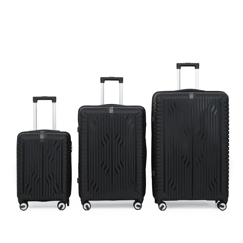 HKM-030803 Luggage Set with Spinner Trolley - Travel Organiser Bags in Matching Colours (20'', 26'', 30'')