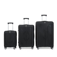 HKM-030803 Luggage Set with Spinner Trolley - Travel Organiser Bags in Matching Colours (20'', 26'', 30'')