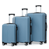HKM-030803 Luggage Set with Spinner Trolley - Travel Organiser Bags in Matching Colours (20'', 26'', 30'')