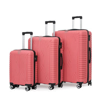 HKM-030803 Luggage Set with Spinner Trolley - Travel Organiser Bags in Matching Colours (20'', 26'', 30'')