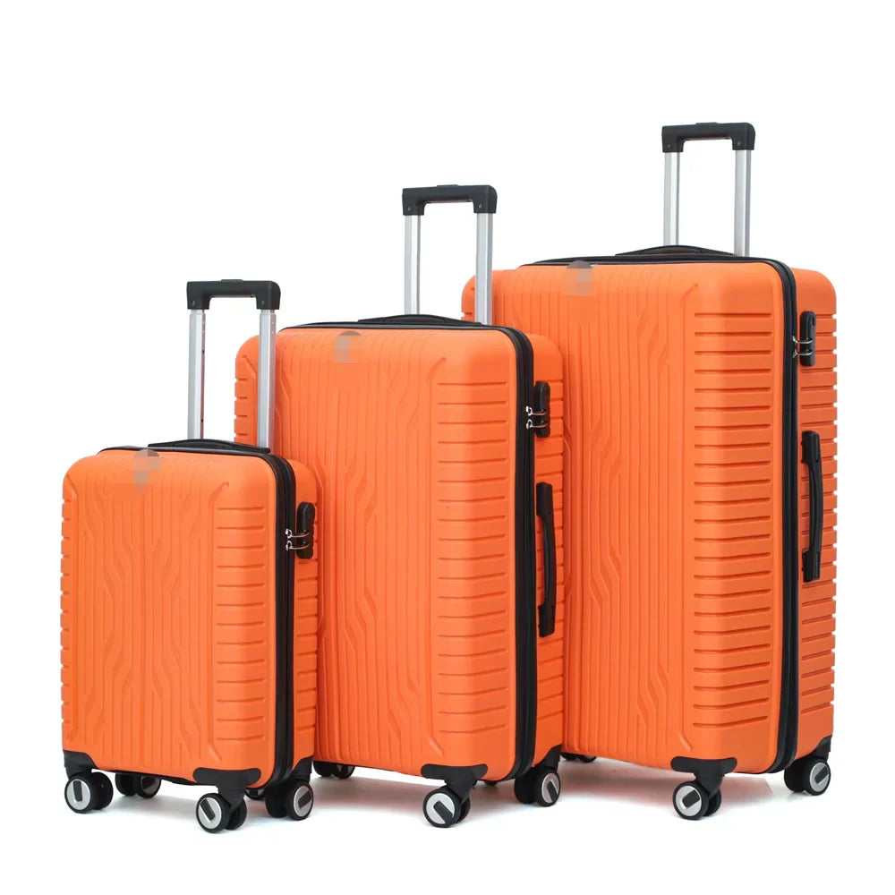 HKM-030803 Luggage Set with Spinner Trolley - Travel Organiser Bags in Matching Colours (20'', 26'', 30'')