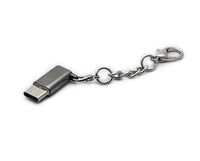 HKM-030803 Universal Type-C to Micro USB Adapter for Android Devices, Nickel Plated, Black