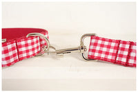 HKM-0311229 Red Polyester Pet Traction Rope with Dining Lattice Design