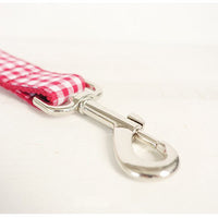 HKM-0311229 Red Polyester Pet Traction Rope with Dining Lattice Design