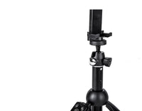 HKM-031123 Adjustable Selfie Stick Tripod for Mobile Phones, Collapsible Aluminum Alloy, Black, Compatible with iPhone Models