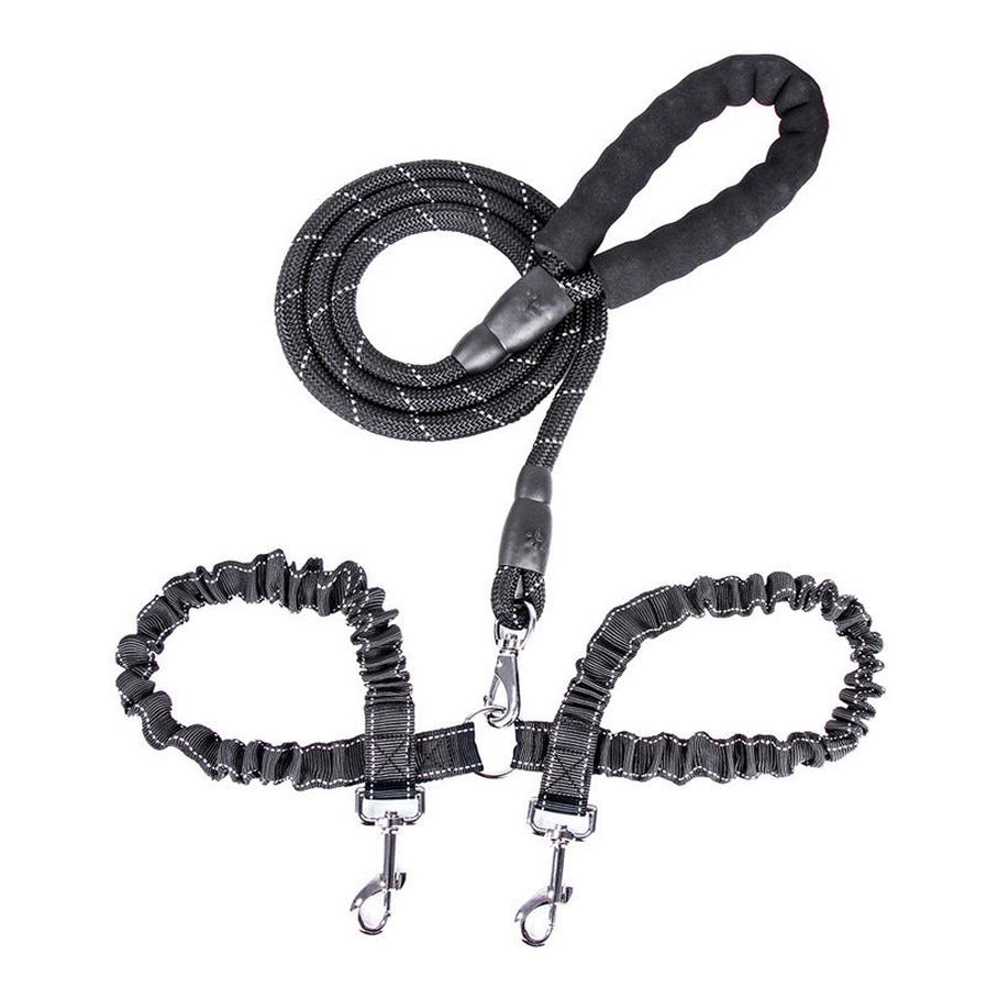 HKM-031123 Dual Head Nylon Traction Belt for Dogs - Available in Sizes S and M